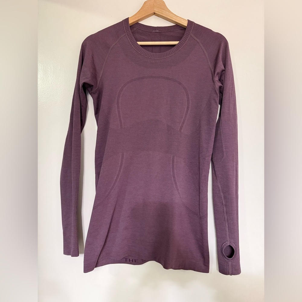 Lululemon Swiftly Tech Long Sleeve in Purple